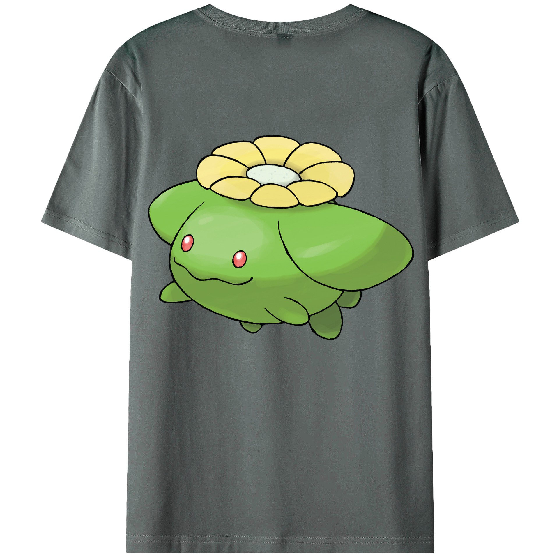 （画像用） ポケットモンスター Pokémon 綿100％ メンズ半袖Tシャツ（バックプリント） 通気性